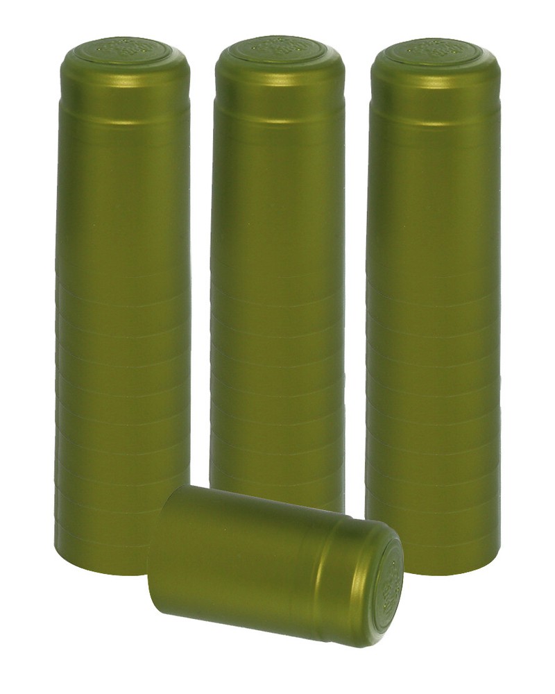 Home Brew Ohio Metallic Lime Green PVC Shrink Capsules 30 count