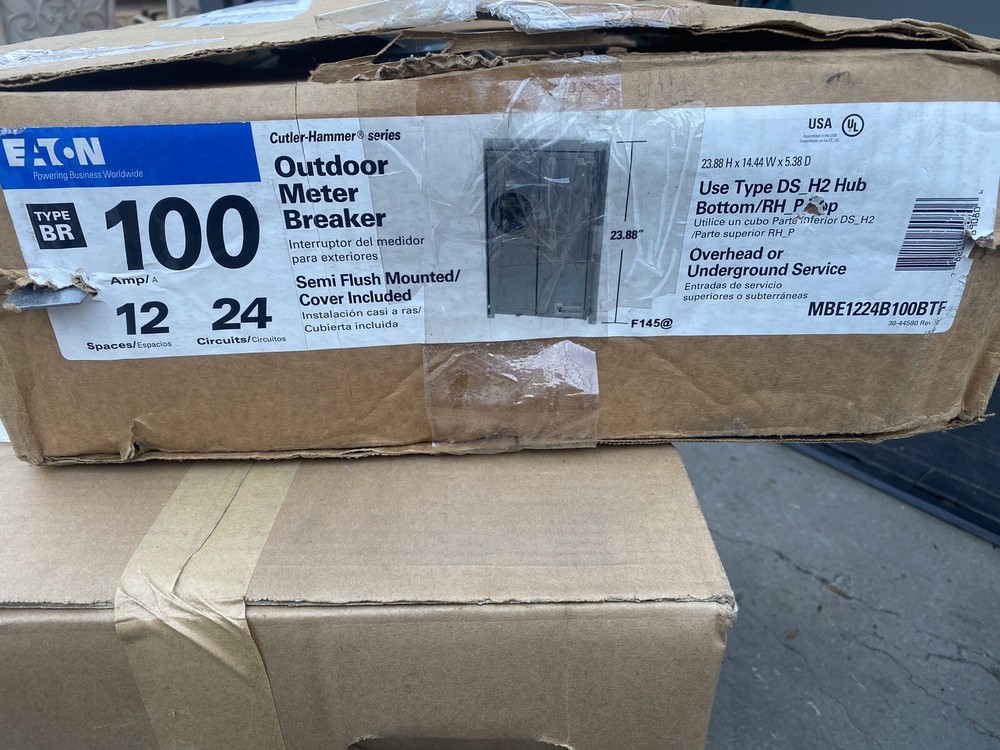 Eaton MBE1224B100BTF  Meter Panel 100 AMPS