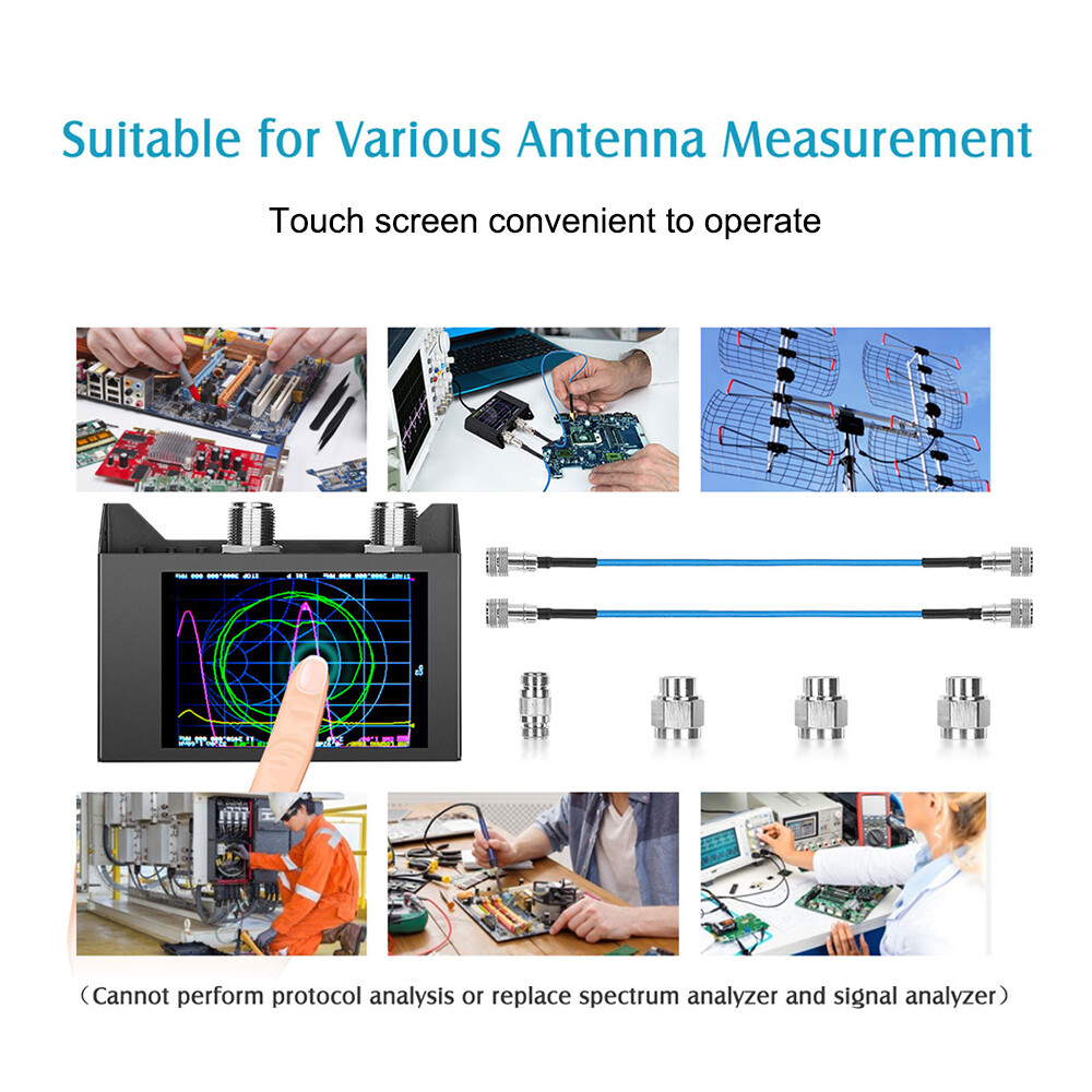 50KHz-3GHz 4" Vector Network Analyzer Meter Antenna Analyzer SAA-2N NanoVNA V2
