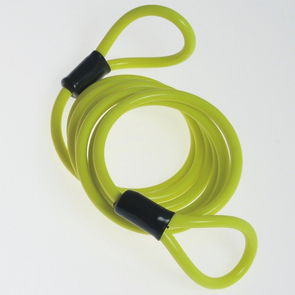 Motorcycle Biker Scooter Accessories Disc Lock Reminder Cable Yellow
