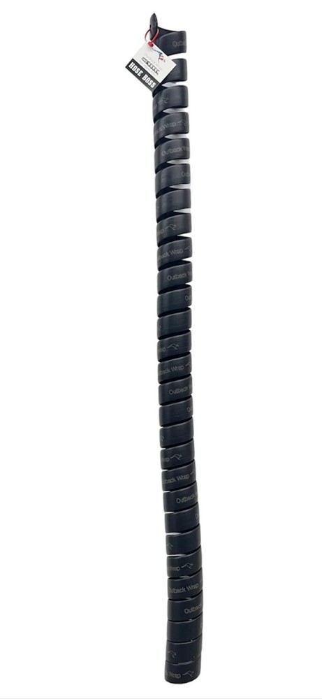 Outback Wrap Hose Boss | Hose Protector & Tagging Wrap 75mm x 4ft Black