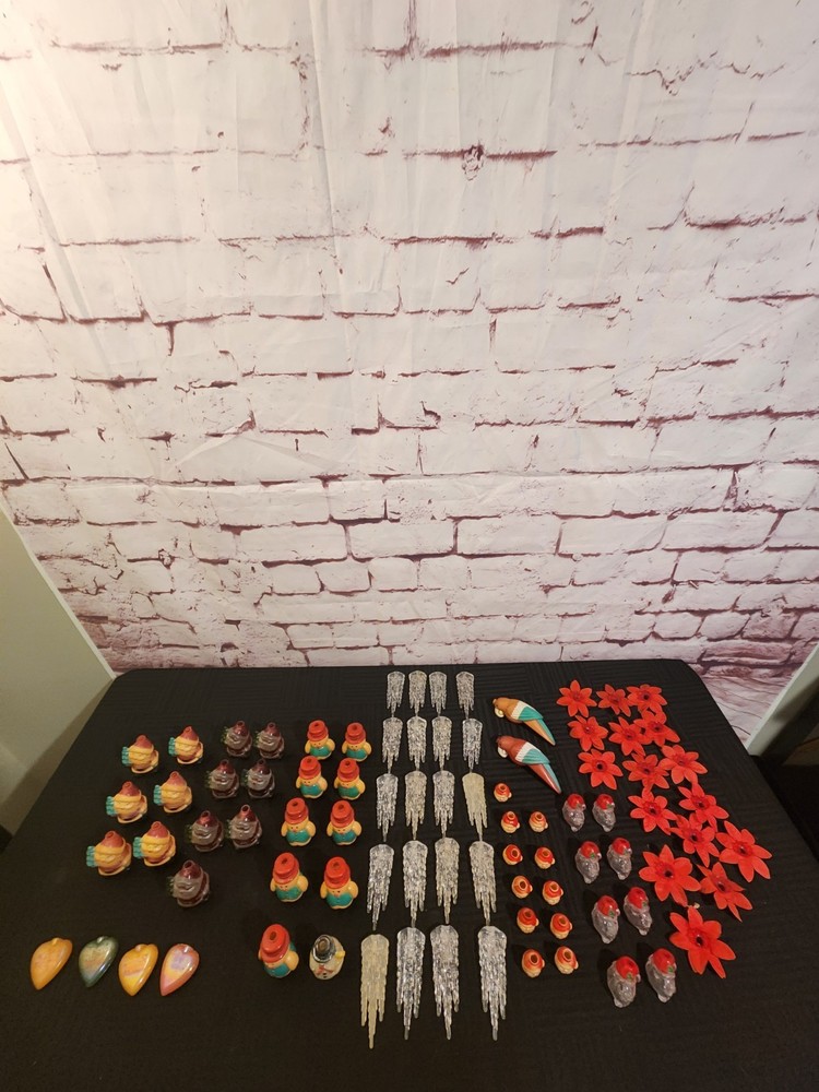84 Pc. Miscellaneous Vintage String Light Covers Chriatmas, Valentines, & Birds