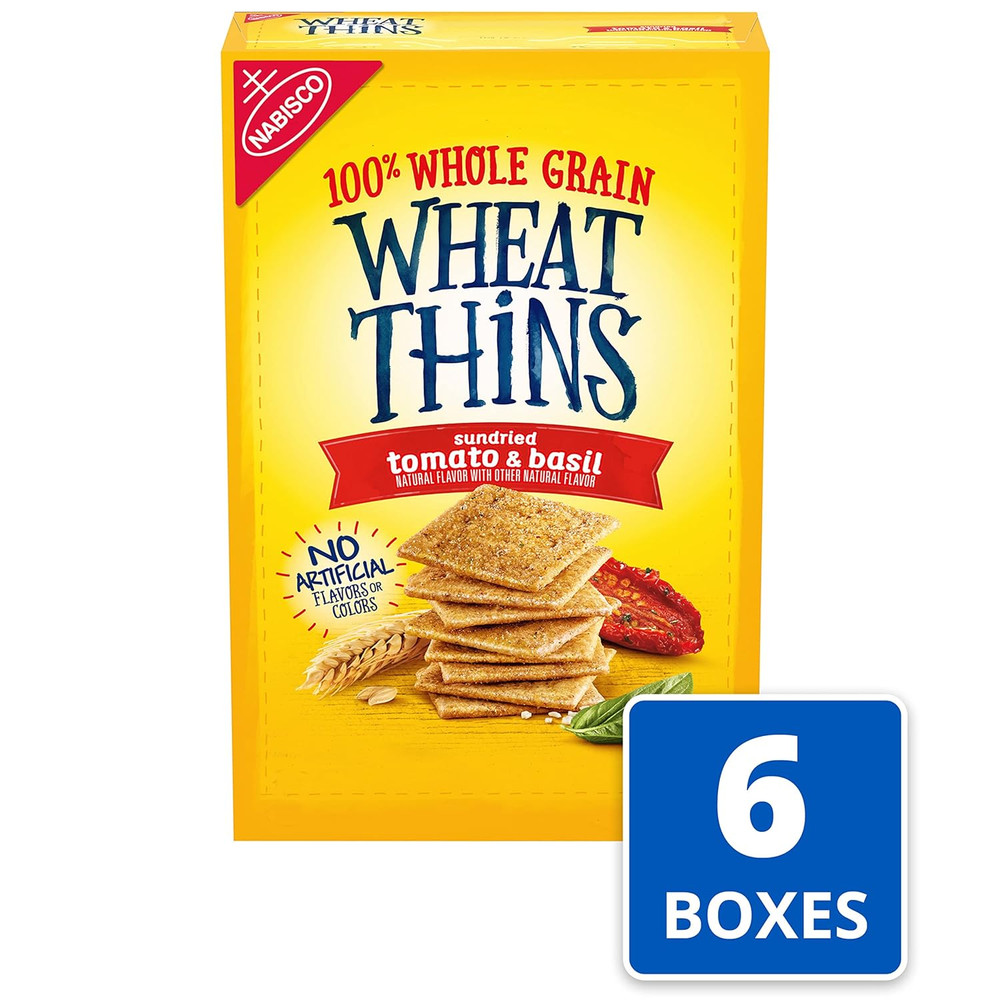 Sundried Tomato & Basil Snacks, Whole Grain Wheat Crackers, Bulk Snack Crackers,
