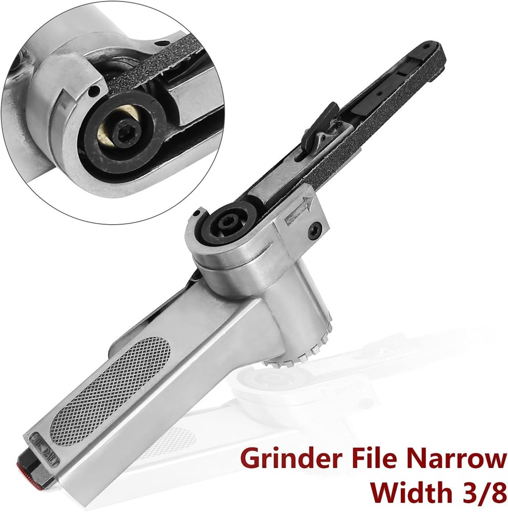 Mini Handheld Angle Grinder Industrial Pneumatic Tool Air Belt Sander...