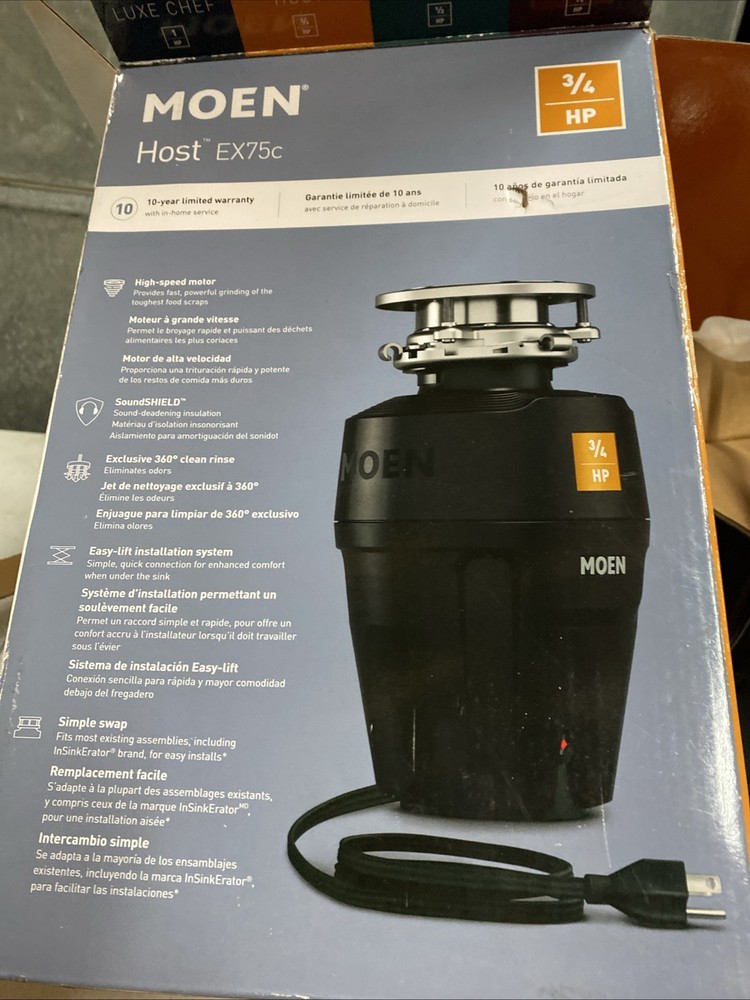 Moen EX75C Host Series 3/4 Horsepower Improved Installation New