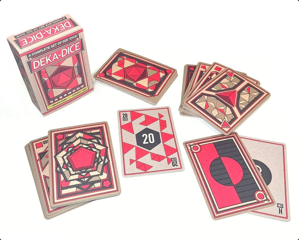 The D20 Deck: Card-Based Dice Set Alternative for D&D, Pathfinder, Tabletop RPGs
