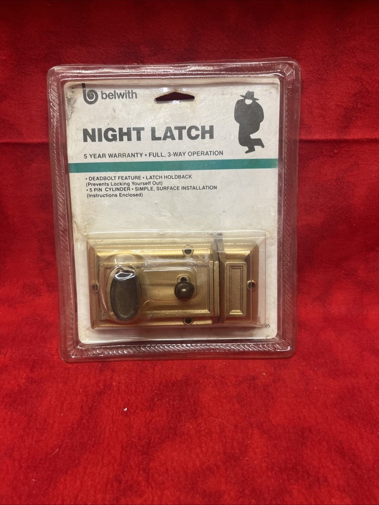 Vintage Belwith Brass Night Latch (k28)