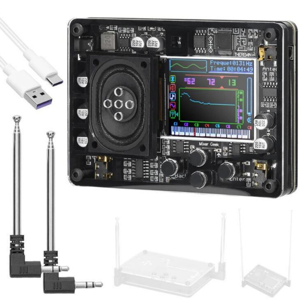 New Mini Theremin Creative Musical Electronic Instrument OLED Screen Display