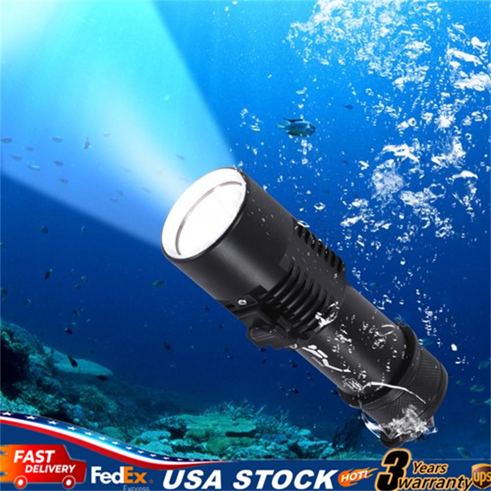 Professional Diving Light LED Waterproof Dive Scuba Lamp Underwater Flashlight