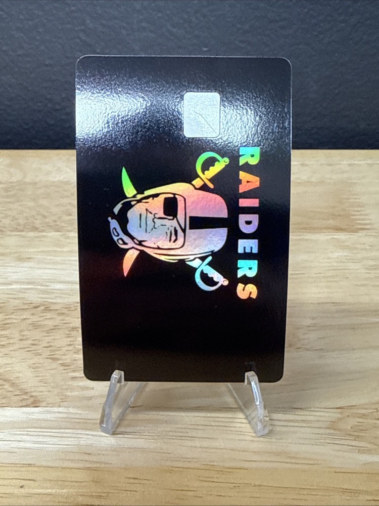 Raiders Holographic Debit Card Skin