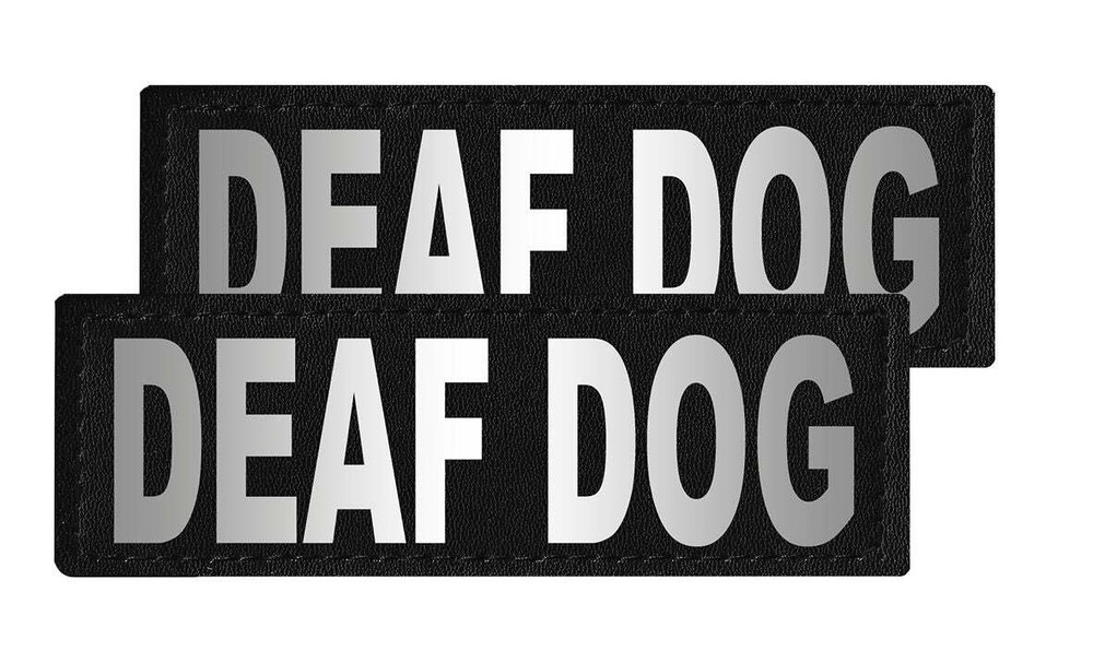 Removable Patches (2 Per Pack) - 2 x 6" DEAF DOG