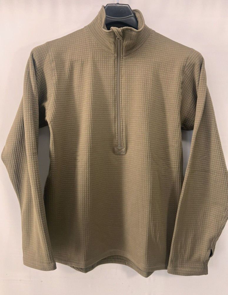 ROTHCO LAYER II MD WT GRID TOP PULLOVER MEN'S MEDIUM 1/2 Zip THERMAL COYOTE