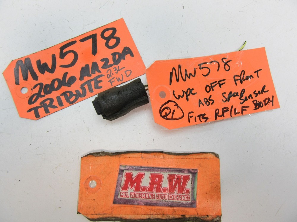 WIRE PLUG CONNECTOR OFF FRONT ABS WIRE WHEEL SPEED SENSOR HARNESS END CLIP