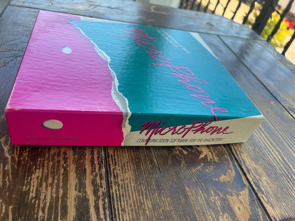 MicroPhone Communication Software for Macintosh Boxed w Manuals & Disks