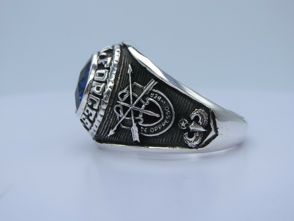 SILVER 925 , USSF RING , US SPECIAL FORCES RING , USSF RING USSF , US size 9.75