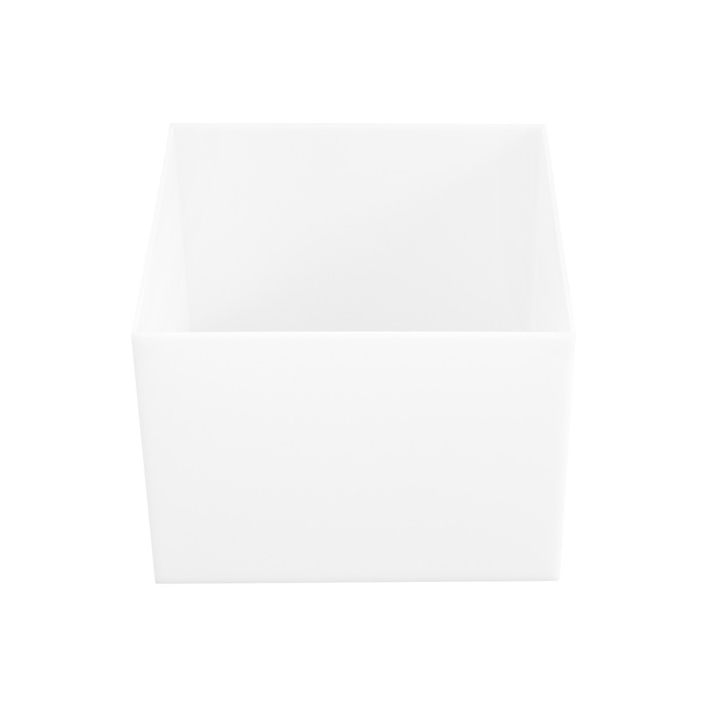 6Pcs White Rectangular Display Stands Pmma Tabletop Stands Three Sizes 11.02Lbs