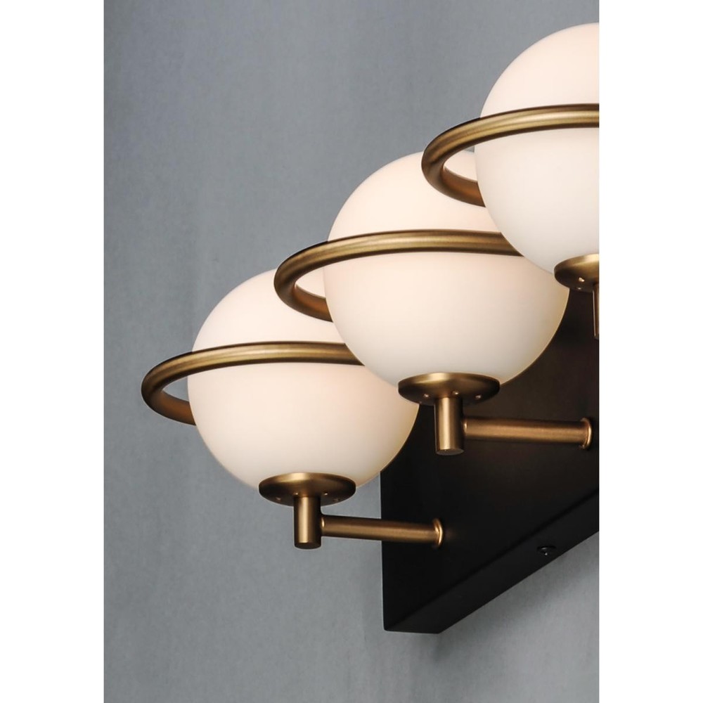 Maxim Lighting 21603SWBKGLD Revolve Bath Vanity Wall Light