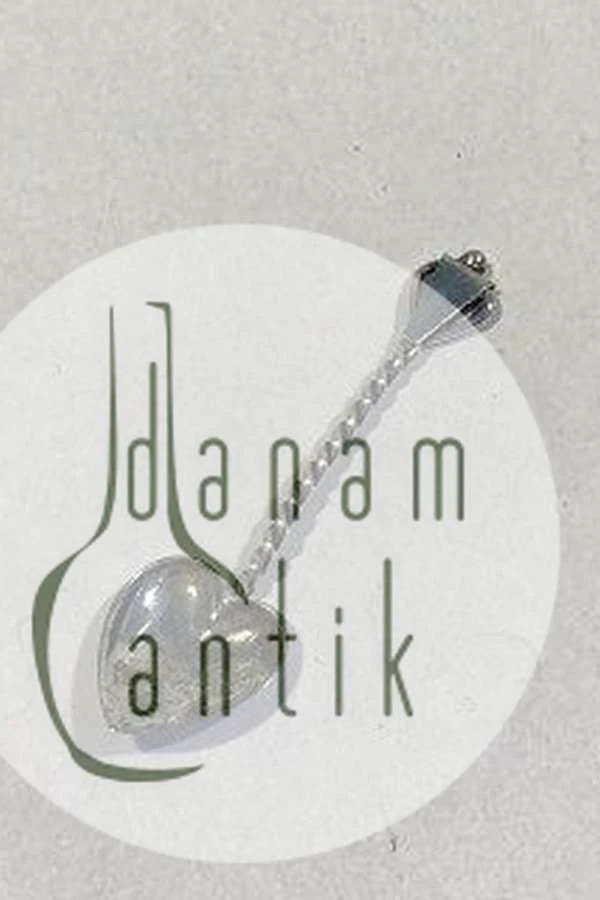 Sterling Silver Heart shaped Salt Spoon