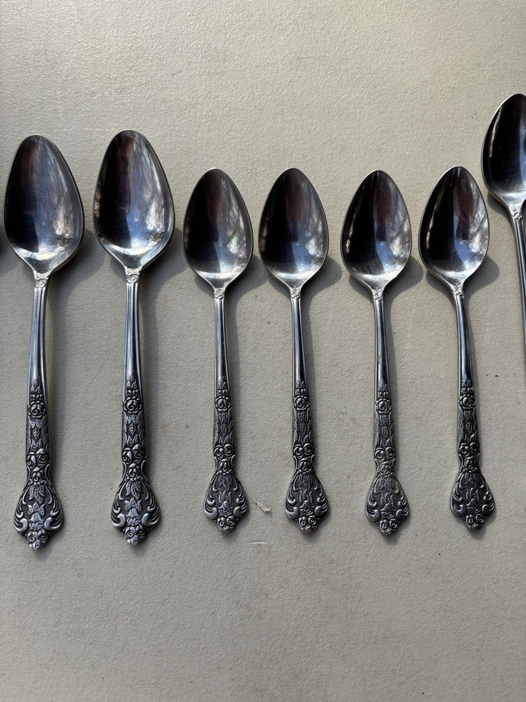 Versailles Stainless MSI Japan Flatware Silverware Ornate Flower Pattern 20 Even
