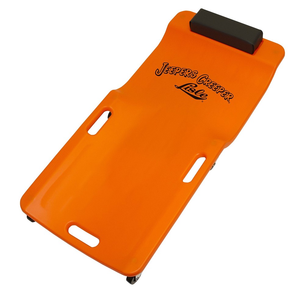 Lisle 93202 Low Profile Plastic Creeper [neon Orange]