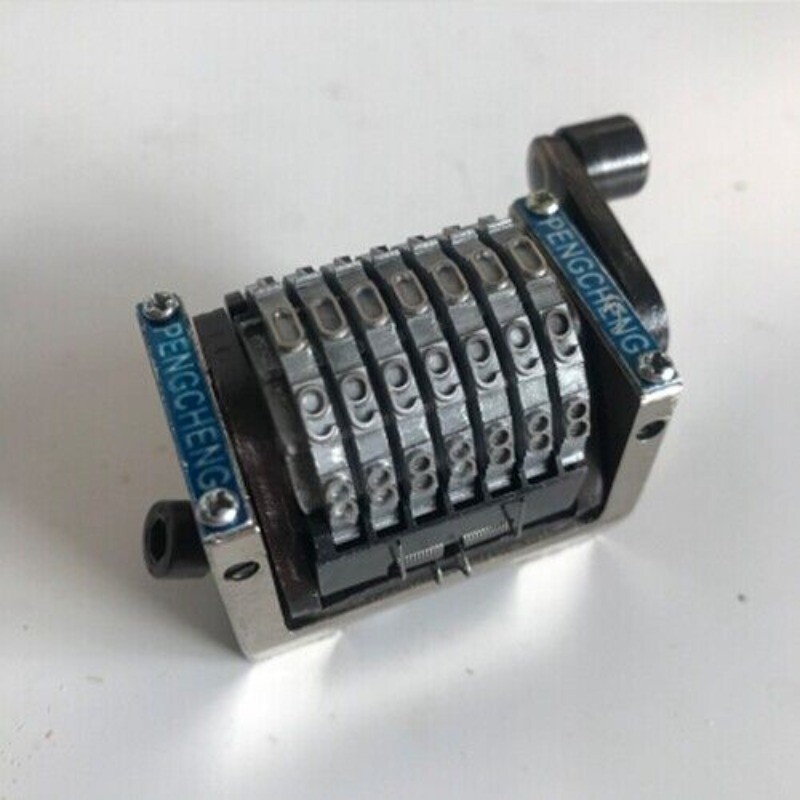 7 digit numbering machine press printing encoder wheel rotates reversely