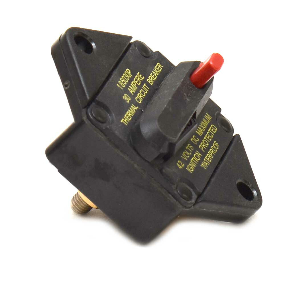 Ranger Boat Circuit Breaker 185030P | Panel Mount 30A 42V DC Ignition Protected