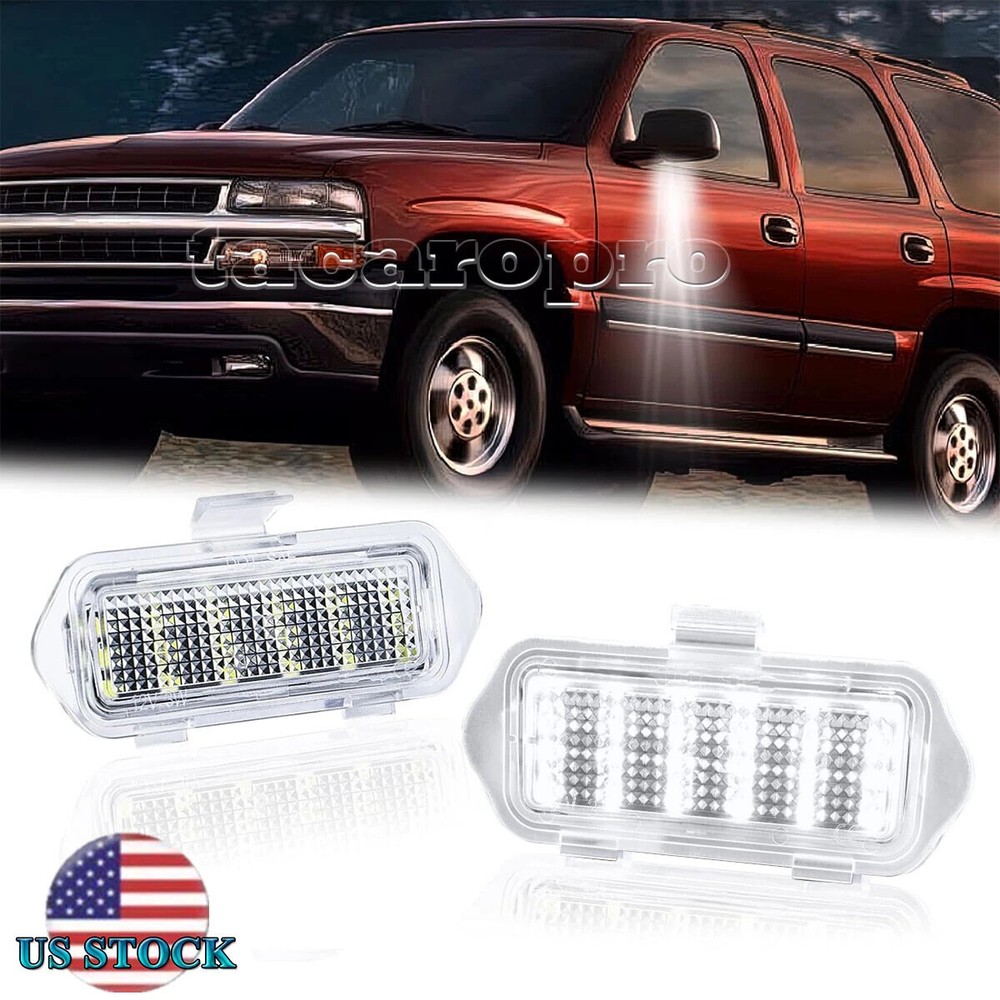 ⭐2x Side Mirror Puddle Lights For 03-06 Escalade Silverado Suburban Tahoe Sierra
