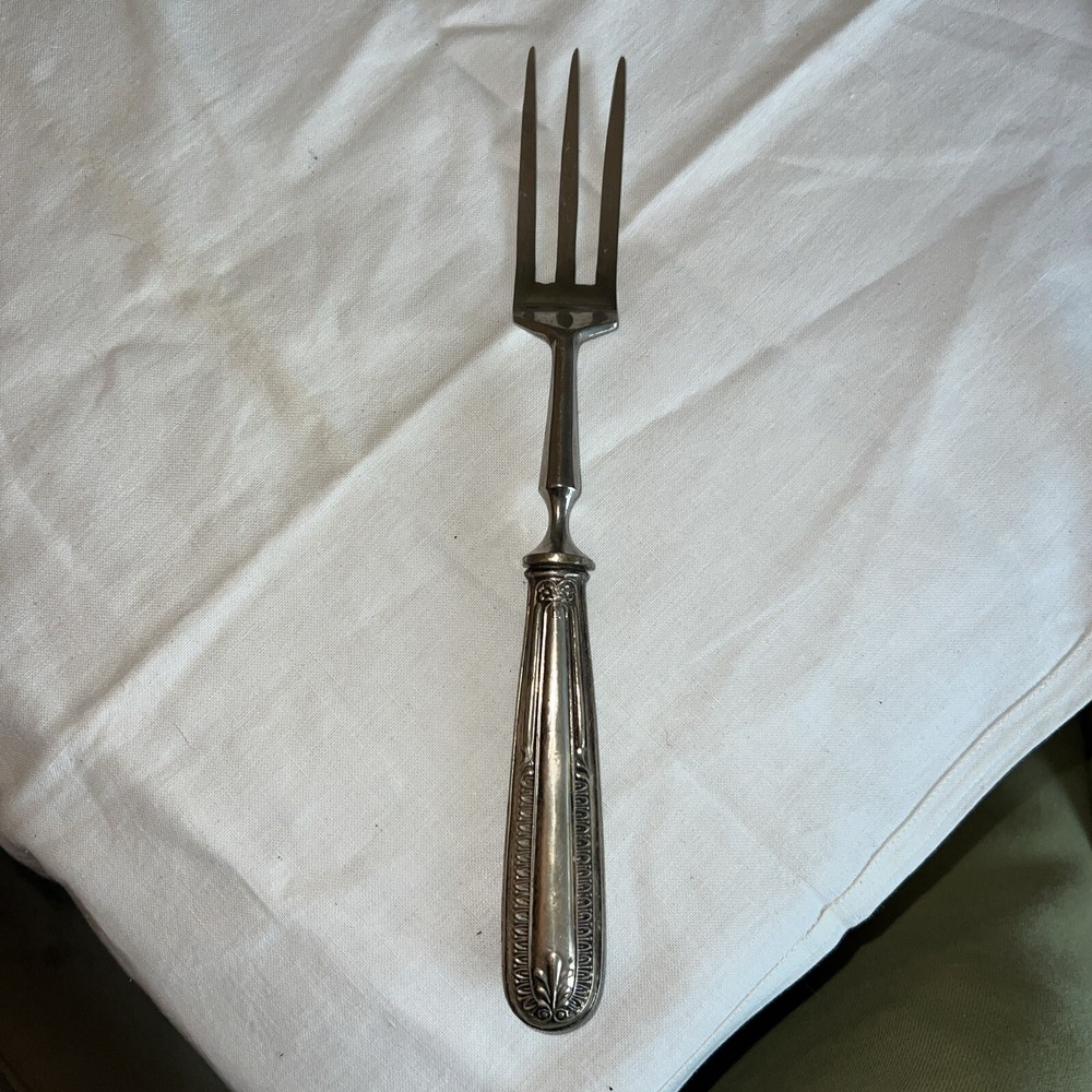 Antique D. Peres Solingen Germany Fork Ornate Handle Serving Dinner