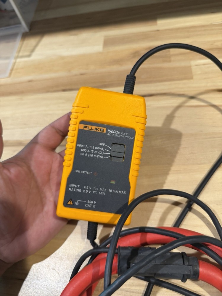 FLUKE i6000S FLEX AC CURRENT PROBE (TESTED) SHIPS FAST