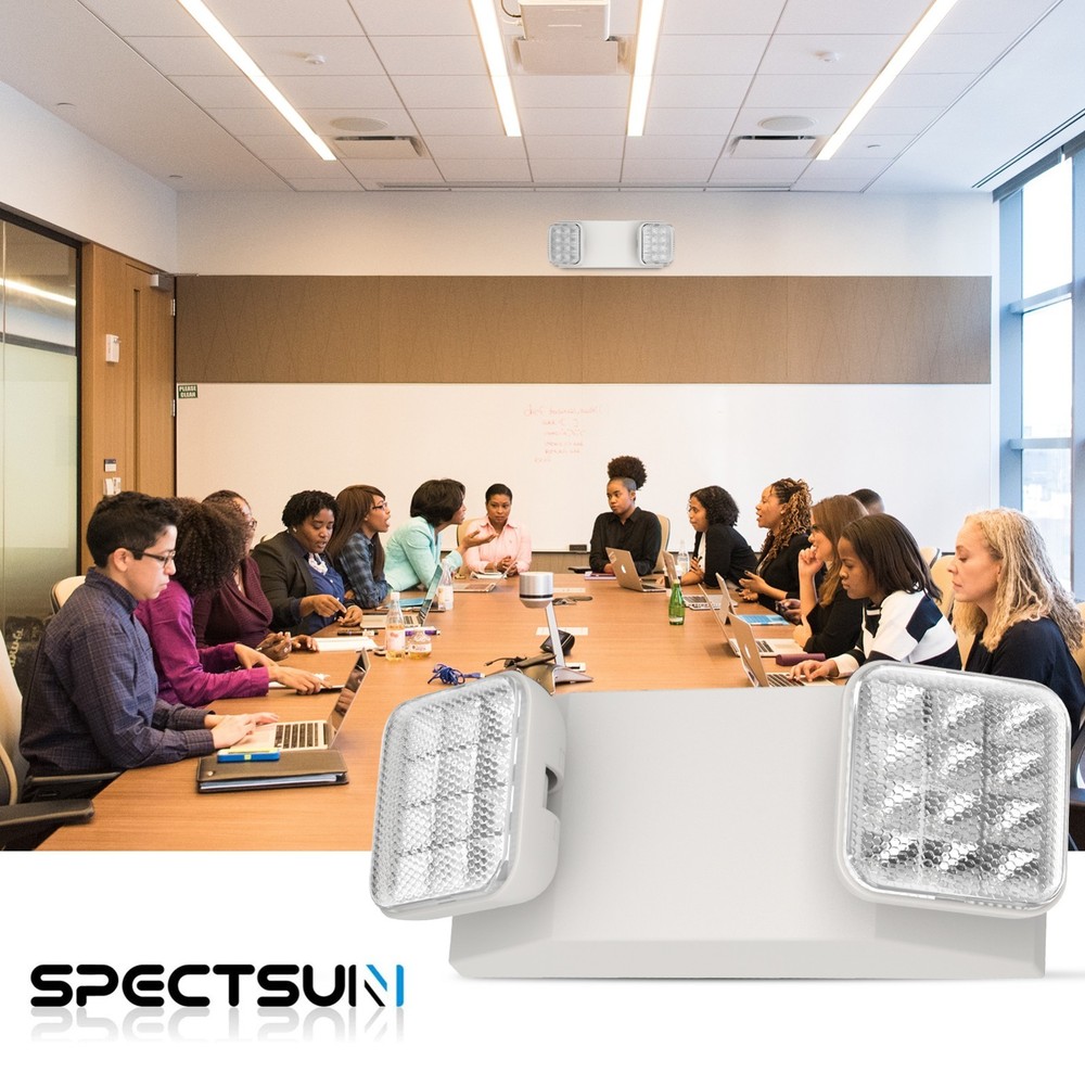 8 Packs UL Listed Led Emergency Light Exit Signs White Commercial Exit Lighting