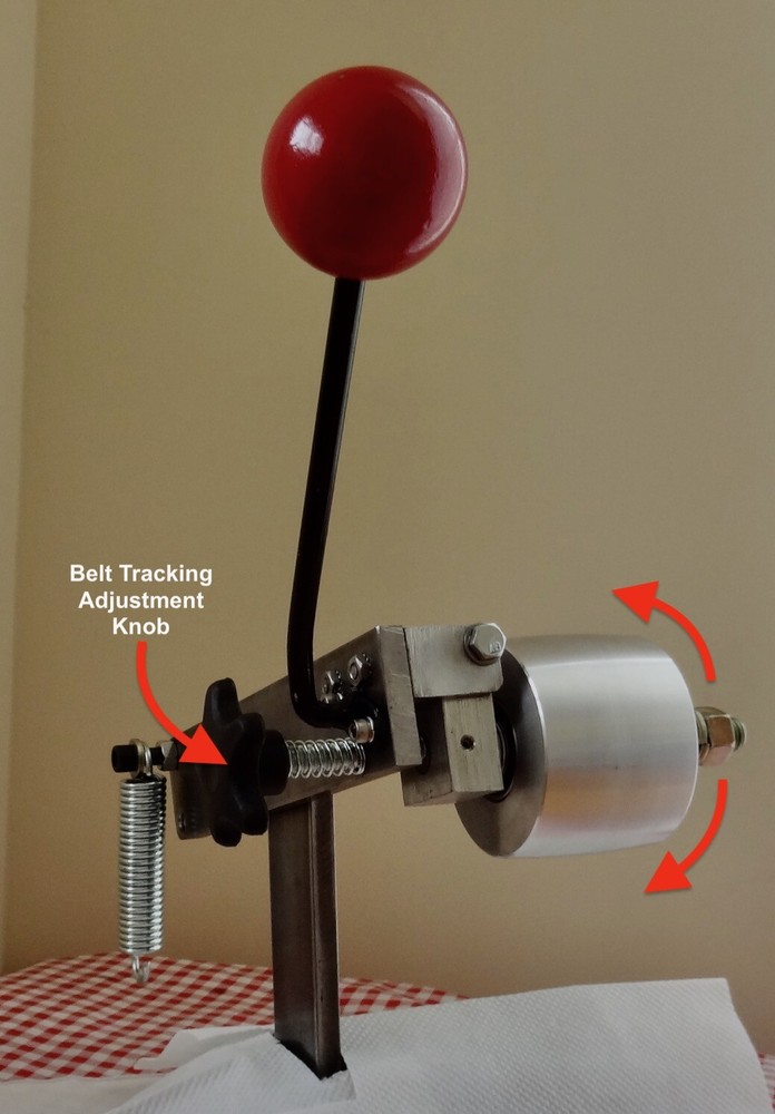 Belt Sander/Grinder Idle and Tracking Wheel Assembly