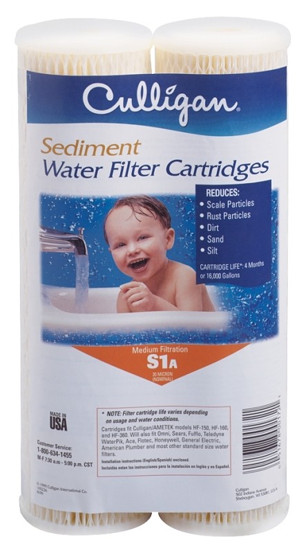 Culligan S1A Standard-Duty Whole House Water Filter 20 Micron 2-pack