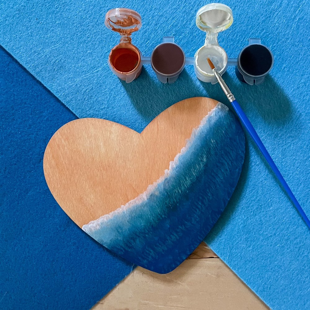 Wooden Heart Shape Craft Pieces