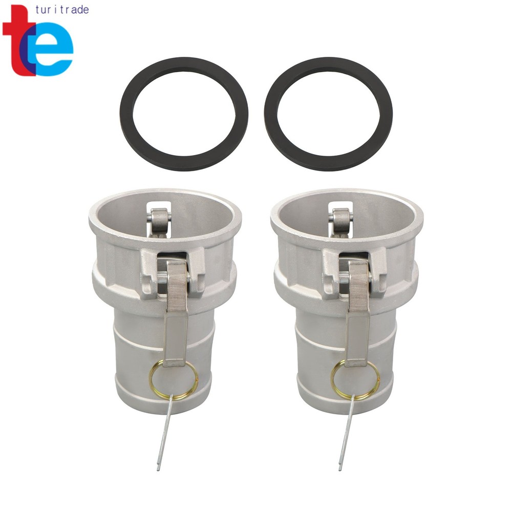 3in Aluminum Camlock Coupler C Type - Lever & Serrated Tail 2-Pack