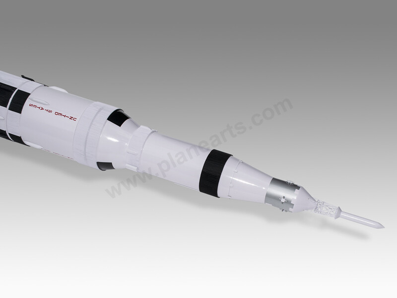 Saturn V NASA Apollo Moon Rocket Solid Wood Handmade Desktop Model