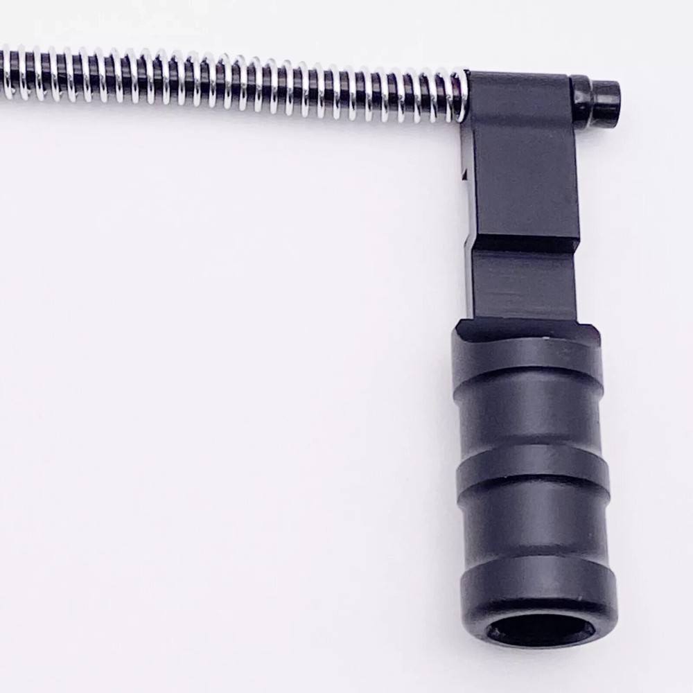 Ruger 10/22 Oversized Red Extended Bolt Handle Black