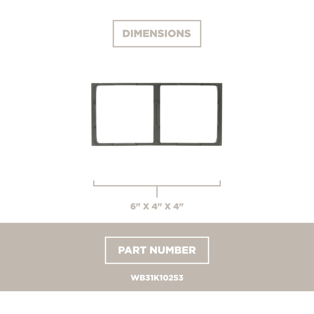 GE Appliances WB31K10253 Range Surface Burner Grate Support