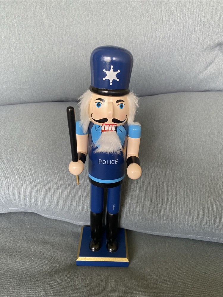 Policeman Wooden 14” Nutcracker