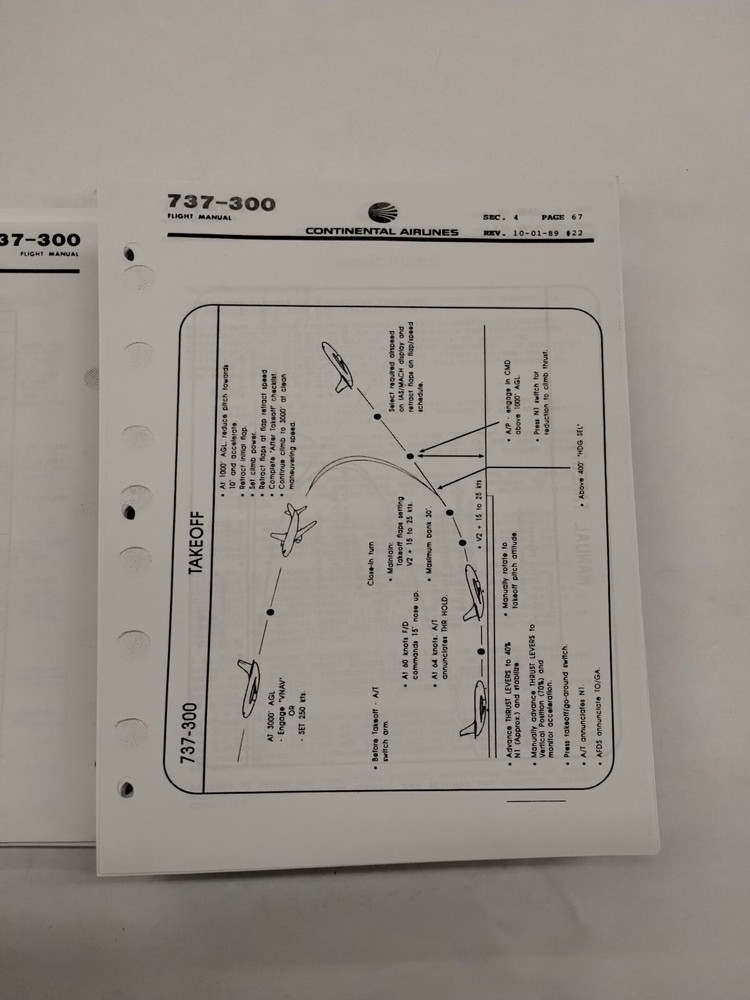 Continental 737-300 Flight Manual 1990-Copy