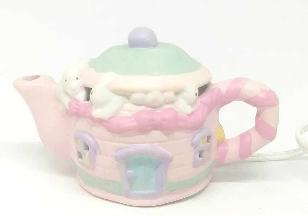 Teapot Easter Bunny Porcelain Night Light