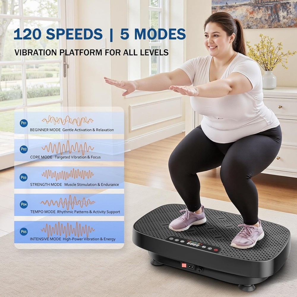 Vibration Plate Exercise Machine, Ultra-Quiet Vibration Plate