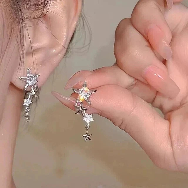 2Ct Round Lab-Created Diamond Stunning Drop Dangle Earring 14k White Gold Plated