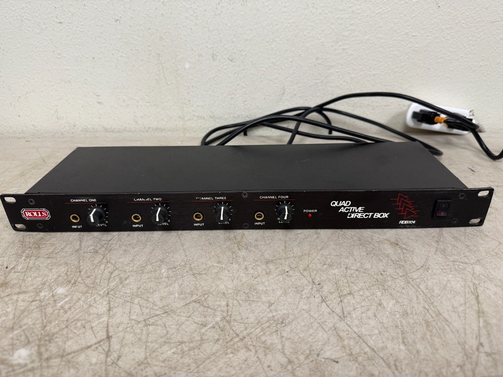 Rolls RDB104 4-Channel Direct Box Passive DI Audio Interface Pro Sound