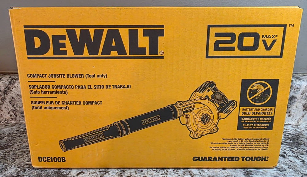 DeWALT DCE100B 20V MAX Compact Jobsite Blower - NIB