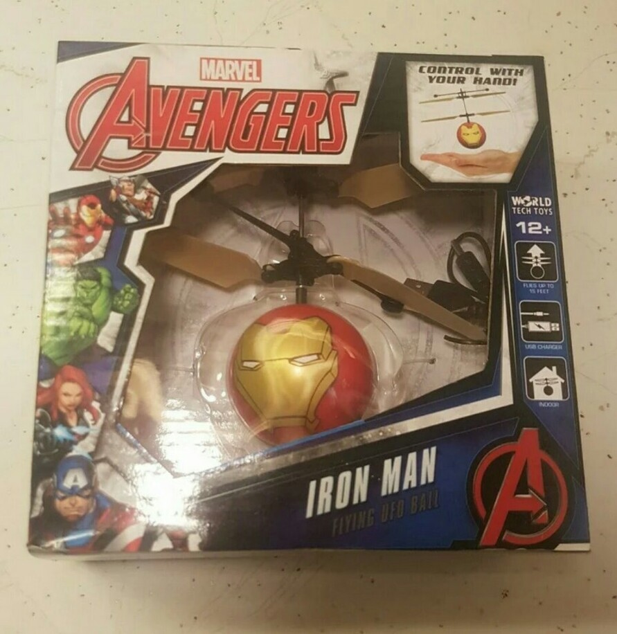 Marvel Iron Man Flying UFO Ball Worldtech 33196