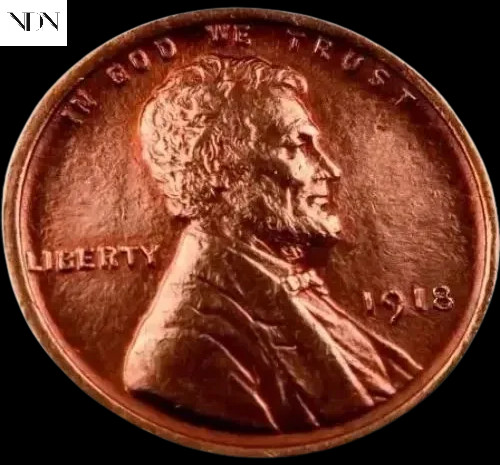 1918 Lincoln Wheat Penny Cent - Gem BU Red
