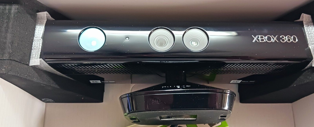 XBOX 360 KINECT SENSOR INCLUDES KINECT ADVENTURES VIDEO GAME OPENED SEE PICS