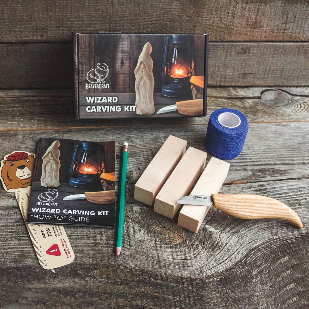Beavercraft Wizard Carving Hobby Kit