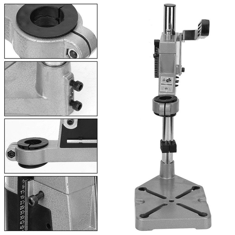 Adjustable Drill Press Bench Stand Workbench Pillar Clamp Universal Holder Tool