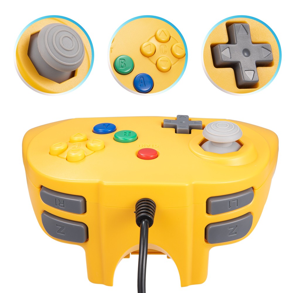Retro Mini N64 Controller Gamepad Joystick for N64 Console N64 System Video Game